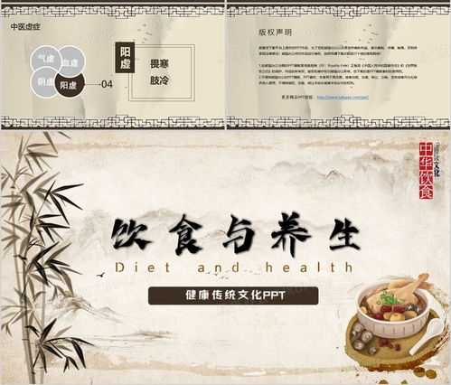 飲食與養(yǎng)生古典中醫(yī)藥保健ppt模板下載 熊貓辦公